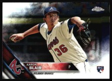 2016 Topps Chrome Aaron Blair Rookie #196 Atlanta Braves