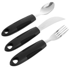 3pcs Rehabilitation Spoon Fork Elderly Utensils Adaptive Tableware Utensils