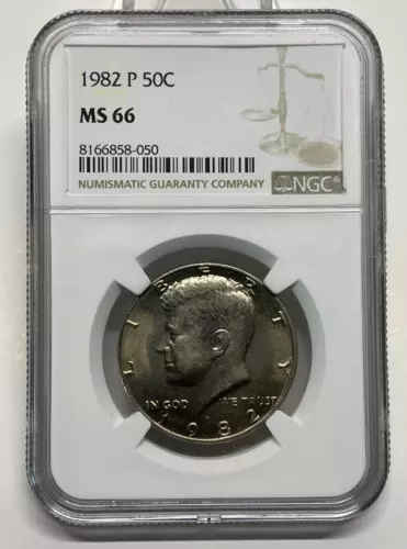 1982-P Kennedy Half Dollar 50c NGC MS66 Brilliant Uncirculated