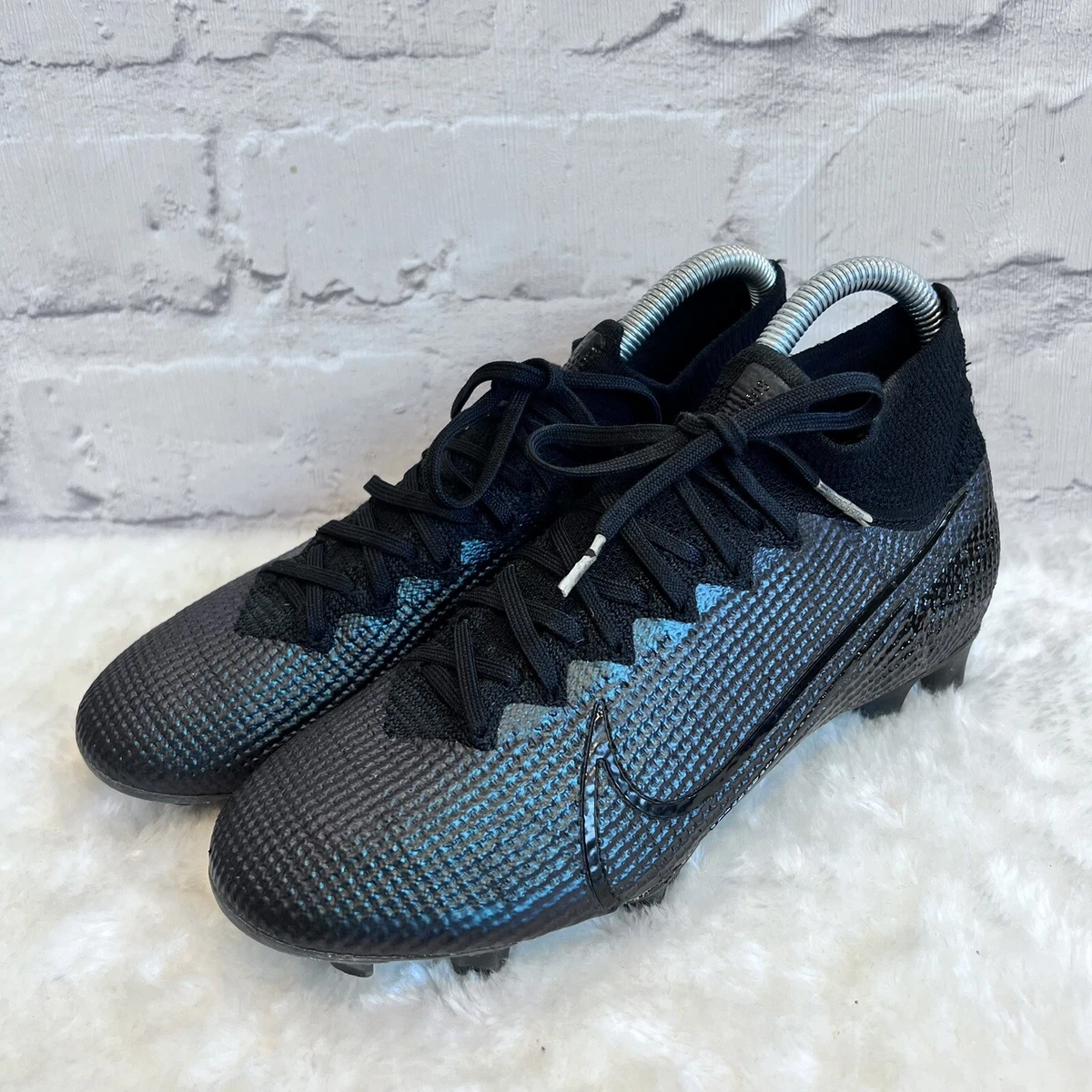 Nike Mercurial Superfly 7 Elite FG AQ4174 010 Size UK 4.5 Black Oil Slick Vgc