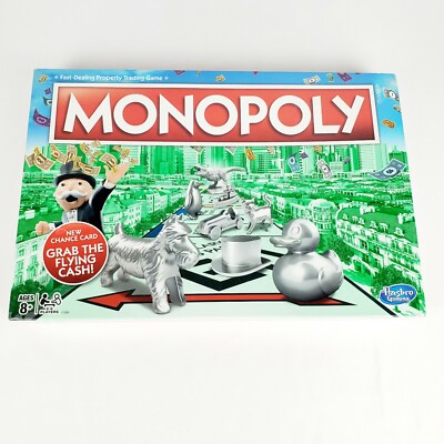Original Monopoly Game Classic Edition Family Board Game NIB Sealed Hasbro Games