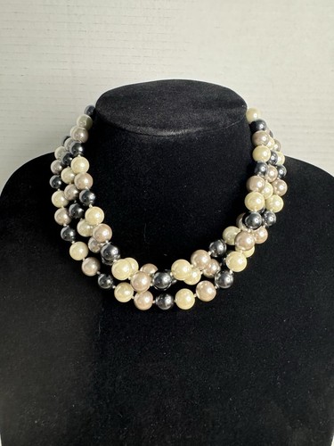 Collana Park Lane Hilo lunga perla come blu grigio bianco - Foto 6 di 7