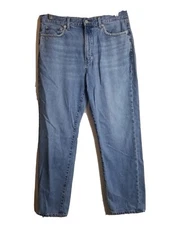 J.W Anderson Uniqlo Men Jeans 30 Straight Leg Medium Wash Faded 30x28