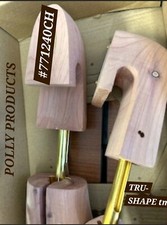 Deluxe Cedar Shoe Trees 771240CH, S, M, L, XL, XXL Polly Products Tru-Shape tm