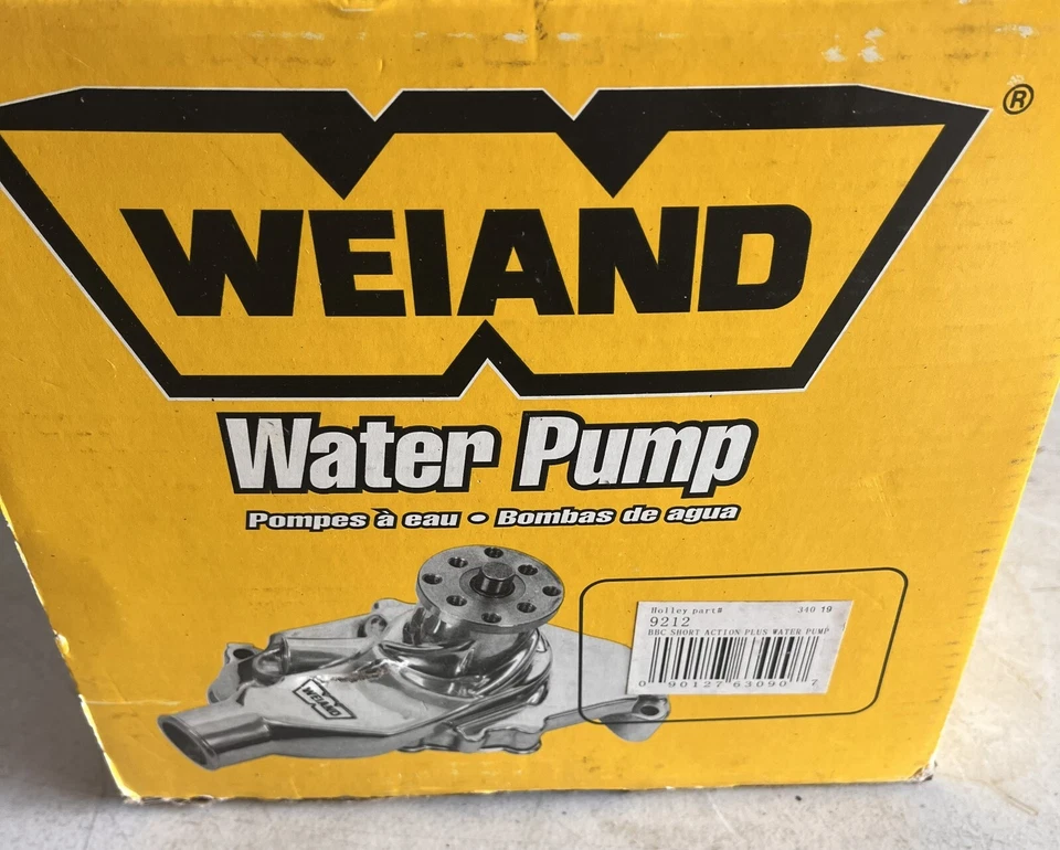 Weiand 9212 Action +Plus Water Pump For 65-75 Chevy Bel Air ^ - Image 2 of 3