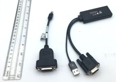 StarTech Lot of 2 VGA-HDMI Converter W USB VGA2HDU Mini Displayport-DVI MDP2DVIS