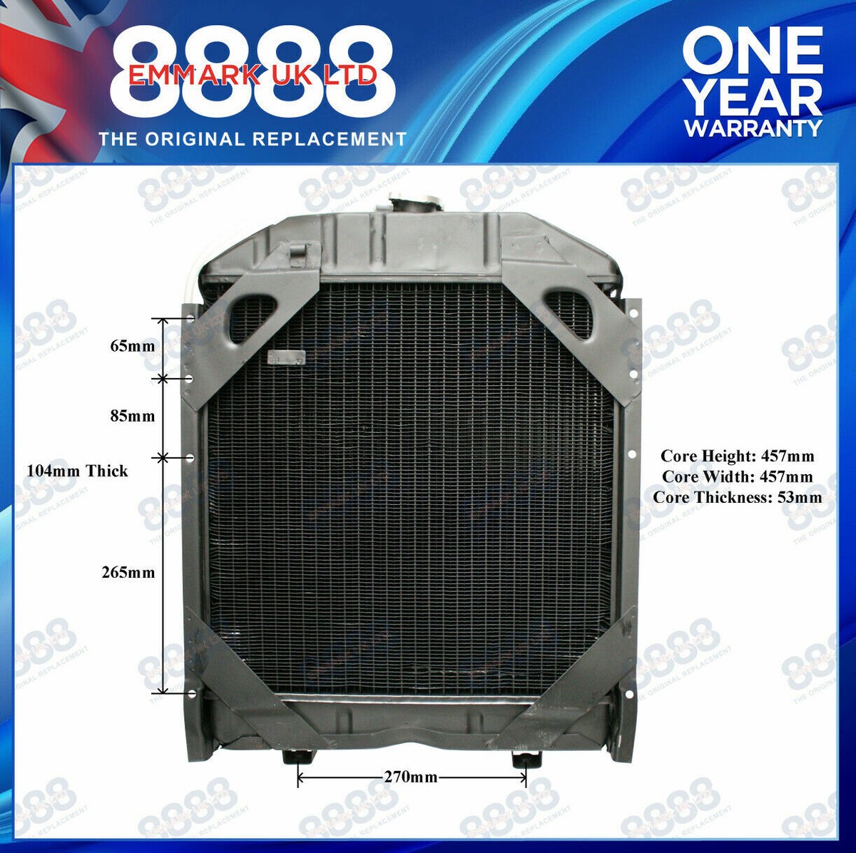 5096597 5153481 RADIATOR TRACTOR FORD FIAT 450-540-640-600-766 ETC  