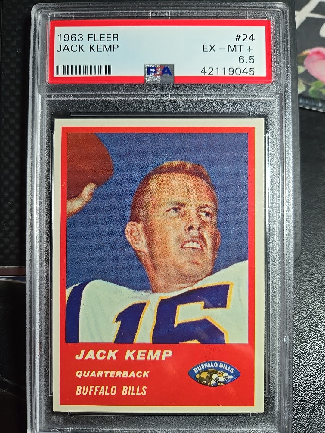 1963 Fleer FLEER #24 Jack Kemp front