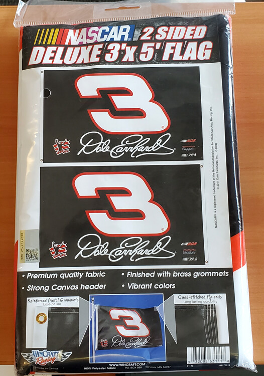 DALE EARNHARDT NASCAR #3 CLASSIC Huge 3'x5' 2-Sided Deluxe