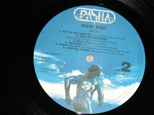 QUIET RIOT Japan 1986 28AP-3209 NM LP QR III - Picture 6 of 6