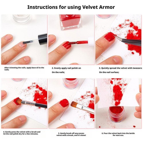 Nail Velvet Hair Powder Plush Nail Art Velvet Fluffy ✨y Powder C7I0 - Picture 9 of 30