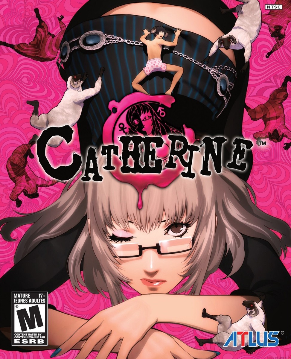 PS3 XBOX キャサリン B2サイズ販促ポスター Catherine XBOX 360 PS3 BOX ART Glossy POSTER Unframed B0046