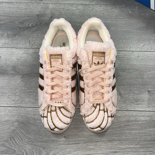 Adidas Superstar Concha Fresa / Rosa Helado / Blanco - Talla UK 9.5 / EU 44 - Imagen 7 de 9