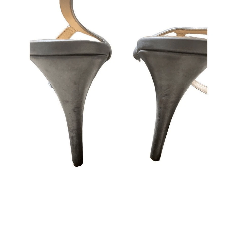 Женские серебряные туфли на каблуках с ремешками Antonio Melani Stilleto 4 дюйма 8,5 - Изображение 2 из 4