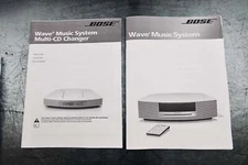 New Bose Wave Music System AWRCC1  AWRCC2 Multi-CD Changer  Owners Guide Manual