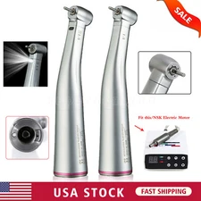 Dental 1:5 Increasing Contra Angle LED Handpiece Fit NSK Electric Micro Motor ns
