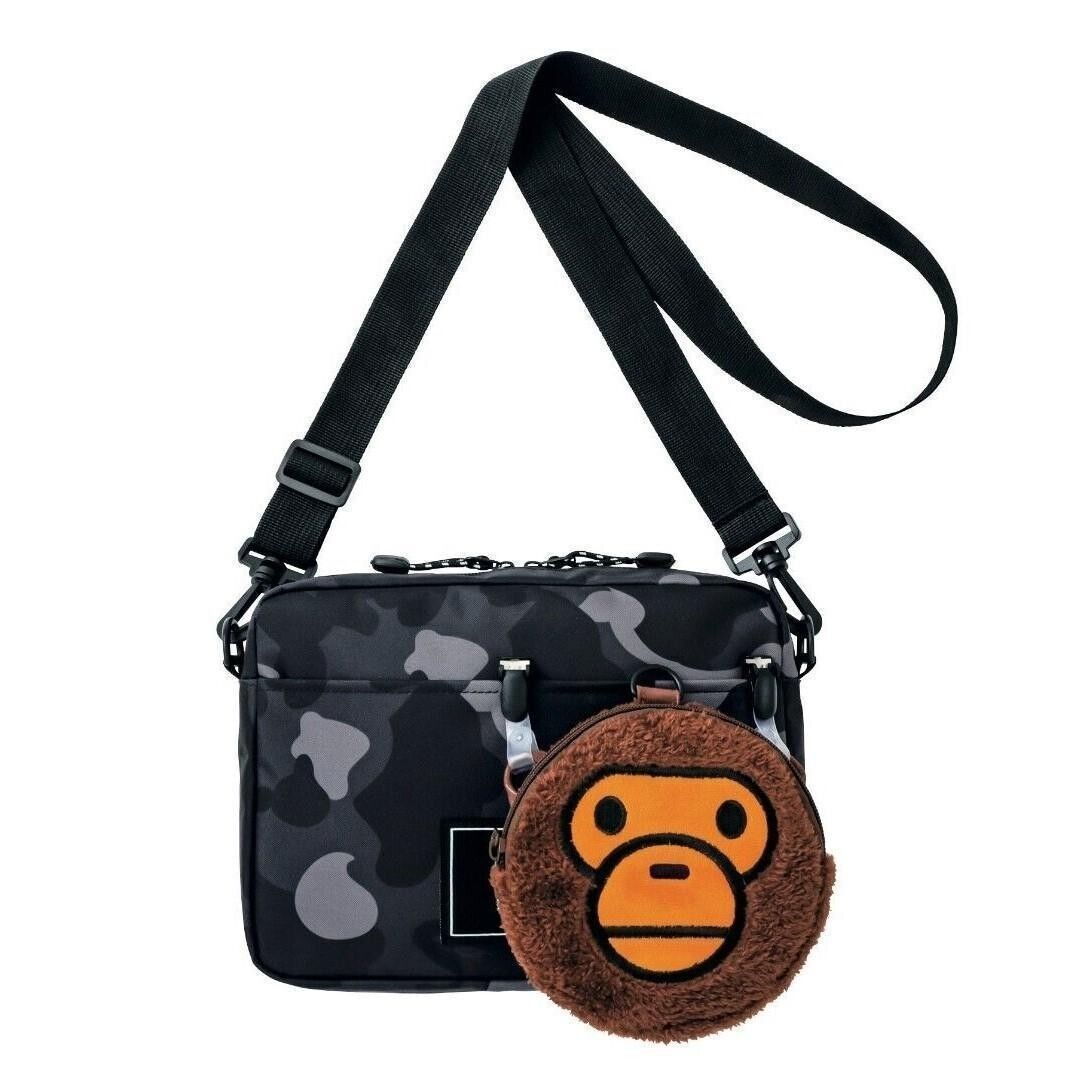 BAPE KIDS by A Bathing Ape BAPE Shoulder Bag & Milo Pochette BAPE KIDS by A Bathing Ape BAPE Shoulder Bag & Milo Pochette