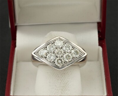 Brillant Ring ca. 2,23 ct 750er Weißgold Top Designer Arbeit Wert: 11.800 