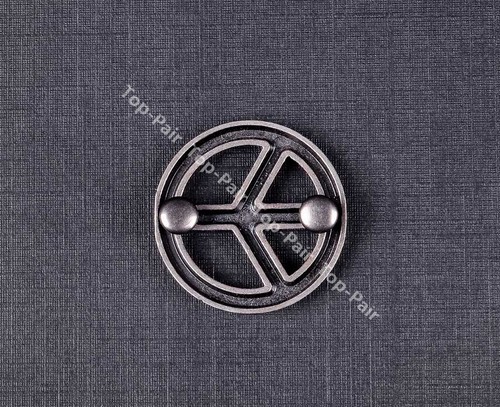 3X3CM 10pcs Antique Silver Love Peace Sign Conchos Rivet Stud Leathercraft - Picture 10 of 10