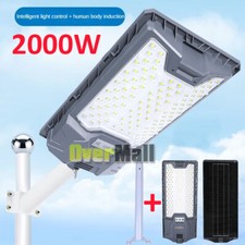 990000LM Commercial Solar Street Light Motion Sensor Dusk-to-Dawn IP67 Road Lamp