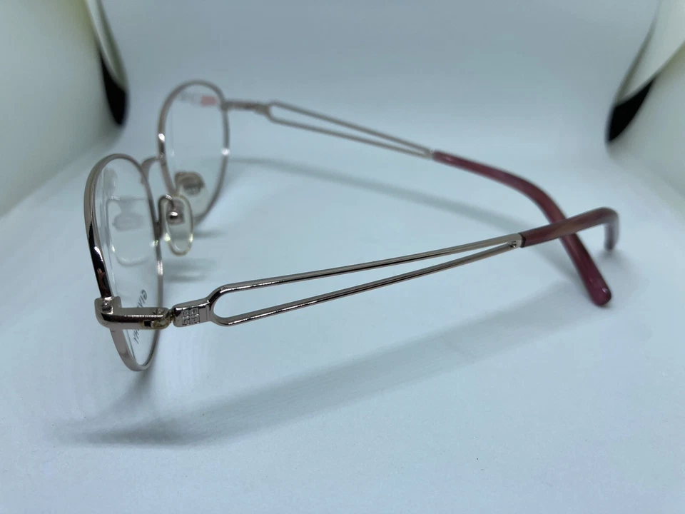 GIVENCHY VGV076 occhiali da vista vintage donna metallo argento silver glasses - Immagine 3 di 4