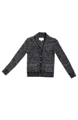 Rag & Bone Boys Cardigan Sweater M MEDIUM Gray Marled Wool Kids Neiman Marcus - Picture 6 of 6