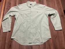 Ralph Lauren Shirt, Men's Size XL, Green, Button Down, Long Sleeve, Logo