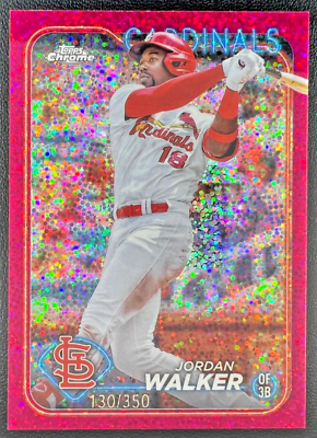 2024 Topps Chrome JORDAN WALKER /350 #212 Magenta Speckle