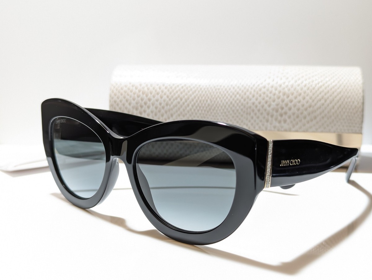 Jimmy Choo Xena Cat Eye Black / Gradient Gray lens Sunglass