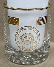 Joint Defense Facility Pine Gap Cocktail / Whiskey Glass - CIA ADF - 3.25” Glass