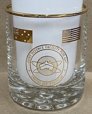 Joint Defense Facility Pine Gap Cocktail / Whiskey Glass - CIA ADF - 3. ...