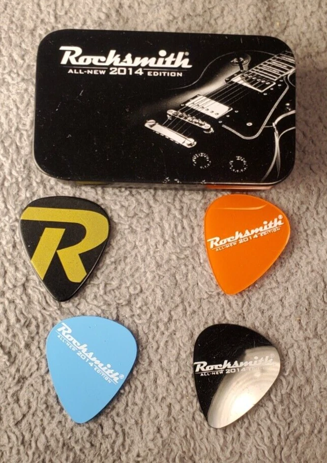 ROCKSMITH 2014 PÚAS DE GUITARRA EN ESTUCHE DE METAL DE LA FERIA COMERCIAL E3 Foto 3 de 3