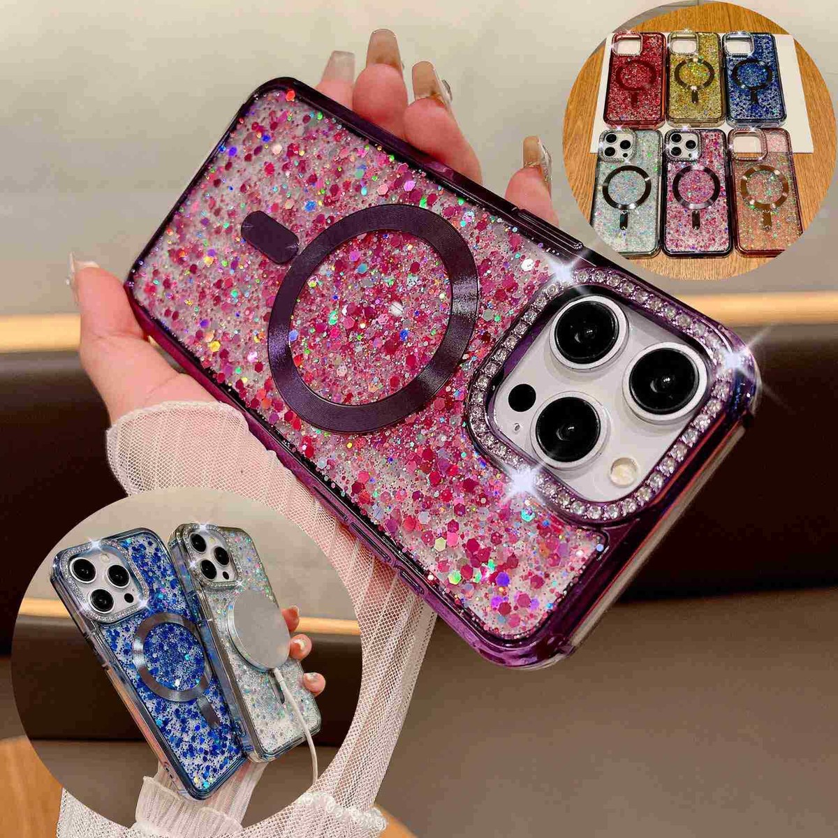 Glitter Iphone Protective Cases Amazon For IPhone 16 Pro Max 15 14