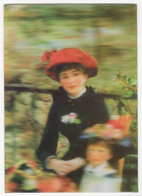 Two Sisters On The Reihen von Renoir 12.7x17.8cm Hochwertig Lenticular 3-D Bild