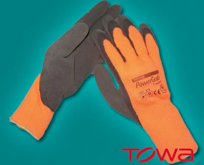 TOWA PowerGrab Thermo Arbeitshandschuhe Orange | Größe wählbar | GUT-Produkte