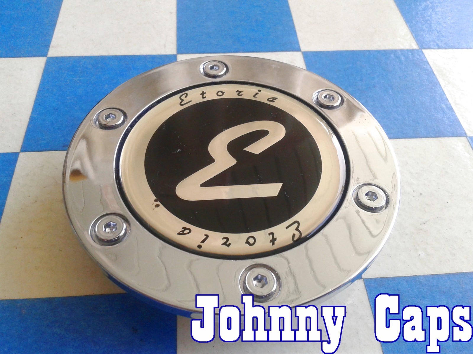 ETORIA Wheels Chrome Center Caps ORP-A77 for Custom Wheels – Set of 42