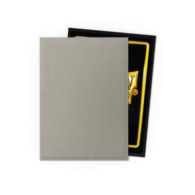 gray card sleeves Dragon Shield: Silver Matte [100] – The Guardtower main image 1