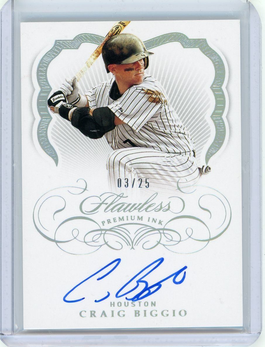 2020 Panini Flawless Baseball Autograph #PI-CB Craig Biggio 2020 Panini Flawless Baseball Autograph #PI-CB Craig Biggio