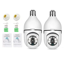 Lot 360° 1080P IP E27 Light Bulb Camera Wi-Fi Night Smart Home Wireless Security