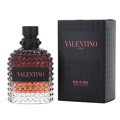 Uomo Born In Roma Coral Fantasy 3.4 oz EDT Cologne New In Box Sealed