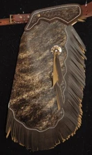 Custom Made Leather Kid's Chinks/Brindle Cowhide Kid's Chaps/Made in USA