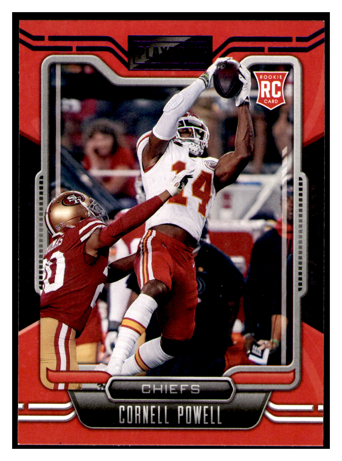 2021 Panini Playbook Cornell Powell RC #142 Purple Parallel - Kansas City Chiefs