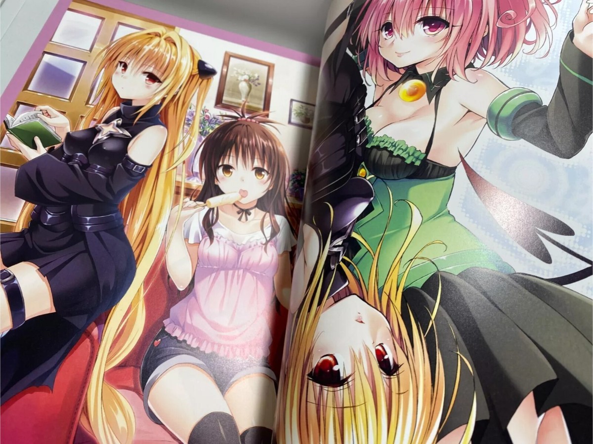 New DHL Delivery To Love Ru Darkness Art Book Harem Gold Japanese