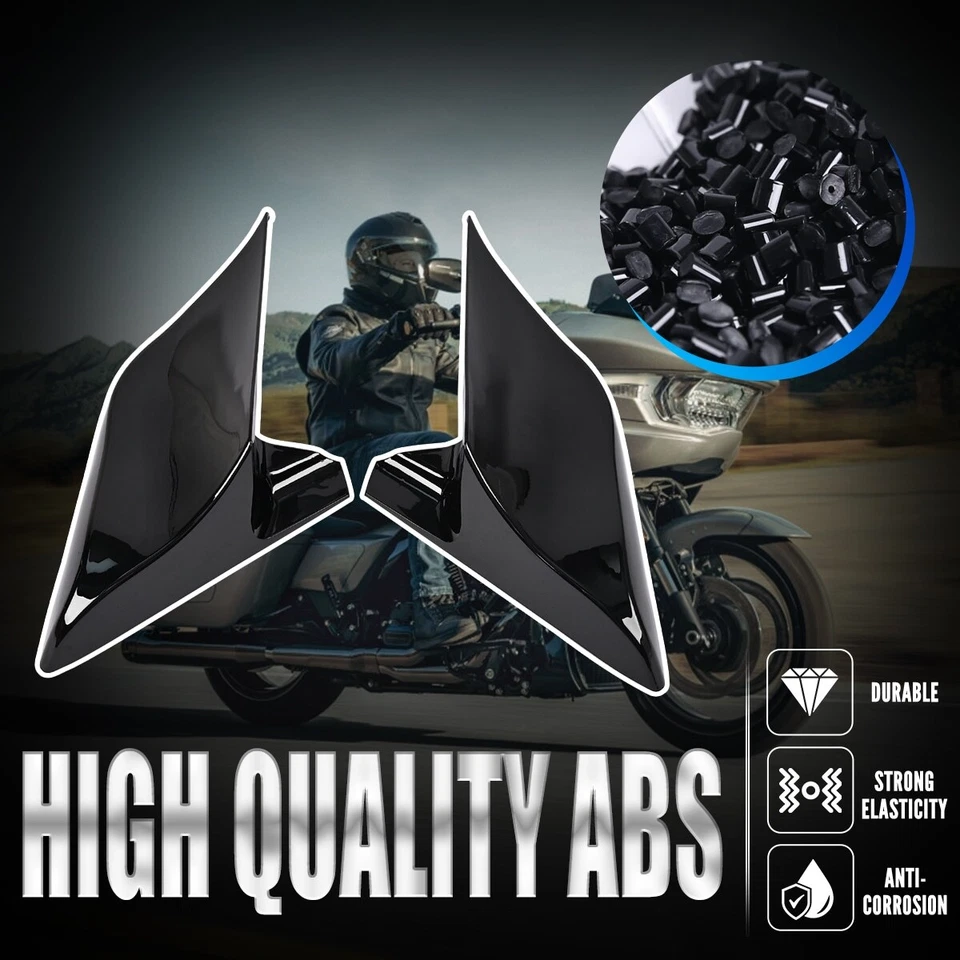 Stretched Extended Side Cover For Harley Touring Street Road Electra Glide 09-13 Foto 3 de 4