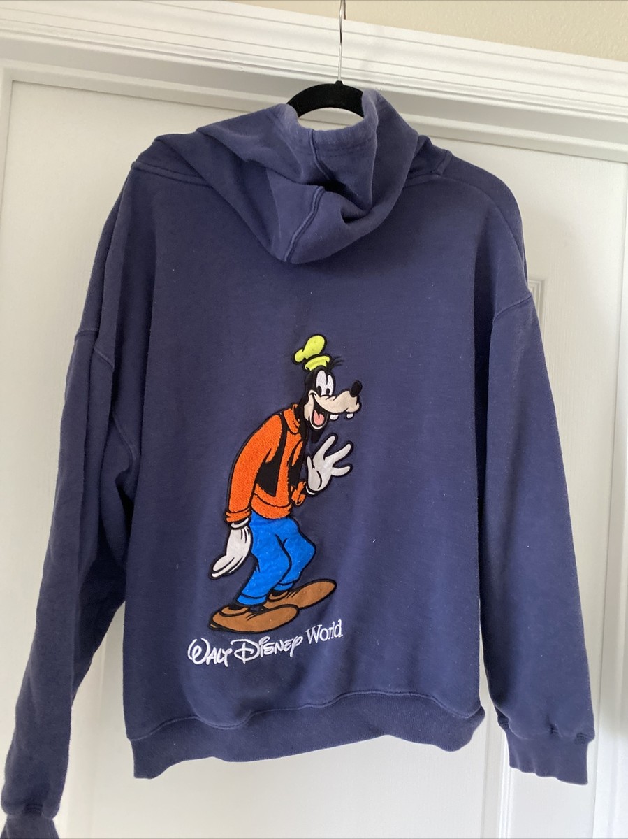 Disney parks Walt Disney World adult m embroidery Goofy hooded
