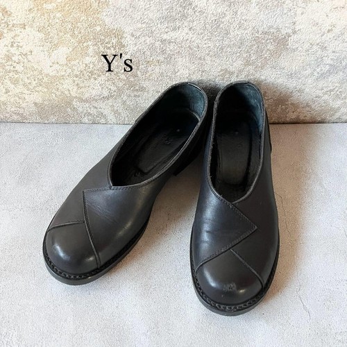 Y's Leather Shoes Yohji Yamamoto Black from Japan