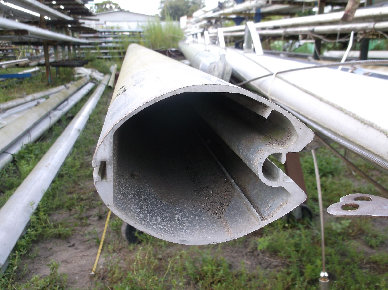 49 foot 3 inches Heavy Duty Aluminum Sailboat Mast Extrusion (6.5" x 5.