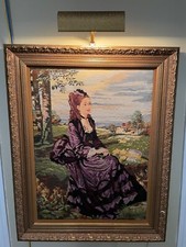 Free Shipping"Lady in Violet"P&aacute;l Szinyei Merse, at'l Gallery,Budapest Hungary NP