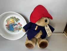 "PADDINGTON BEAR" CEREAL BOWL #3242 Vintage SILITE INC Eden Toys & Plush