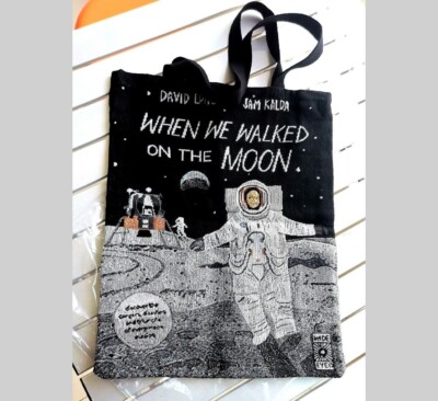 Exclusive Offer Artist Creation brand new Jacquard embroidered tote spaceman 
